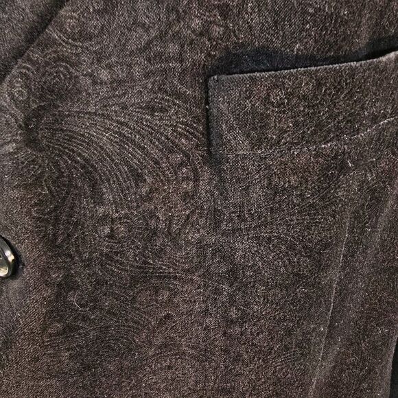Alfani Exclusively For Macy's Velvet Velour Blazer Brown Cotton Mens Size 44R - Picture 7 of 13